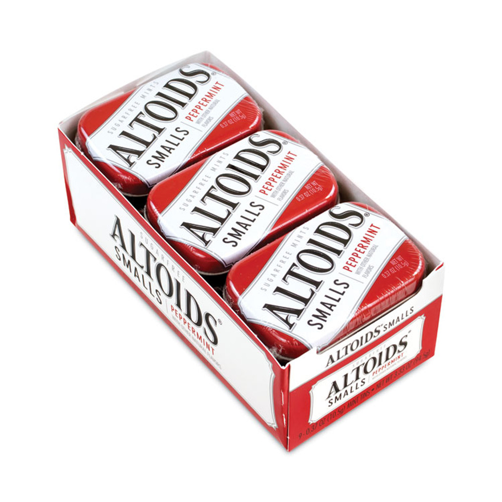 CALLARD & BOWSER-SUCHARD Altoids® 20900486 Smalls Sugar Free Mints, Peppermint, 0.37 oz, 9 Tins/Pack