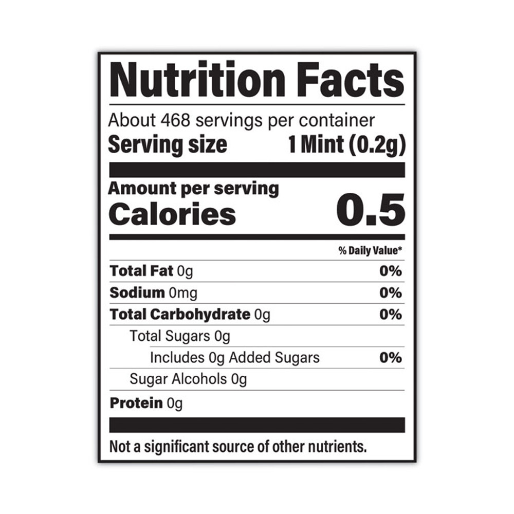 CALLARD & BOWSER-SUCHARD Altoids® 20900486 Smalls Sugar Free Mints, Peppermint, 0.37 oz, 9 Tins/Pack