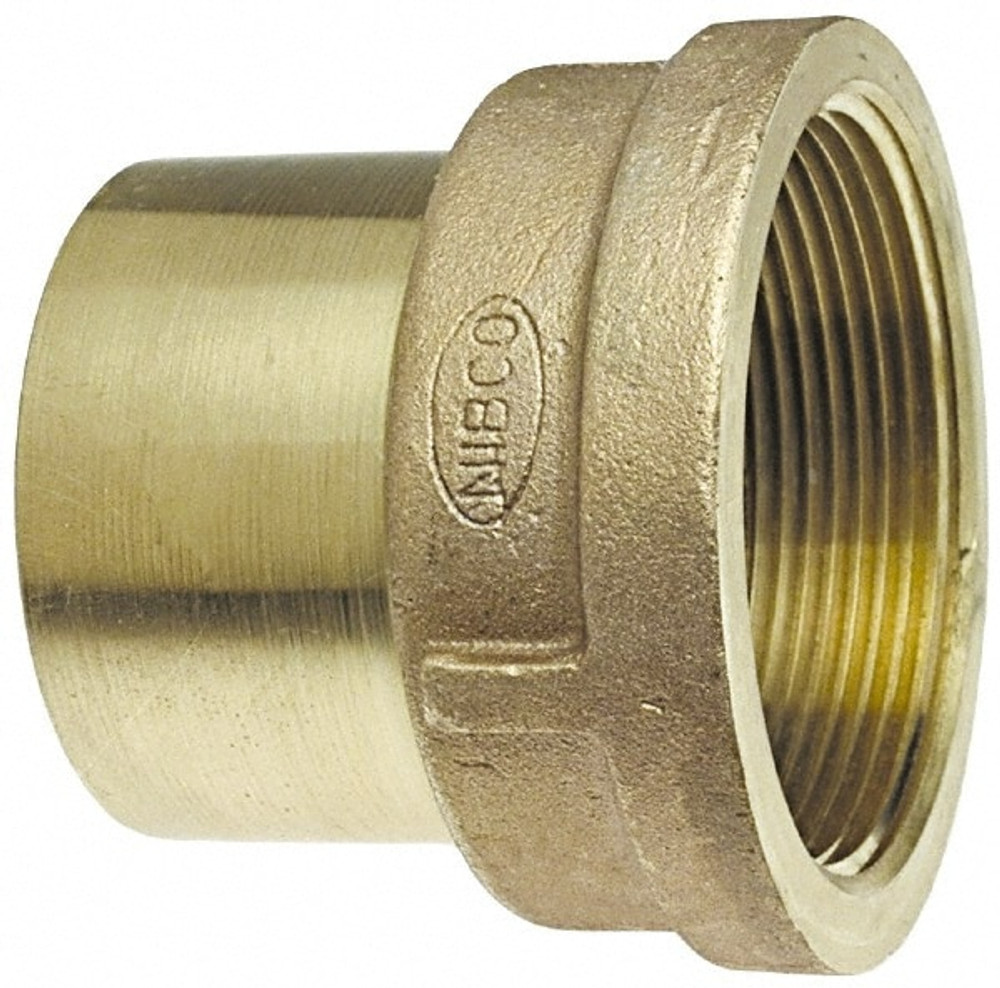 NIBCO B029400 Cast Copper Pipe Adapter: 3" Fitting, FTG x F, Pressure Fitting