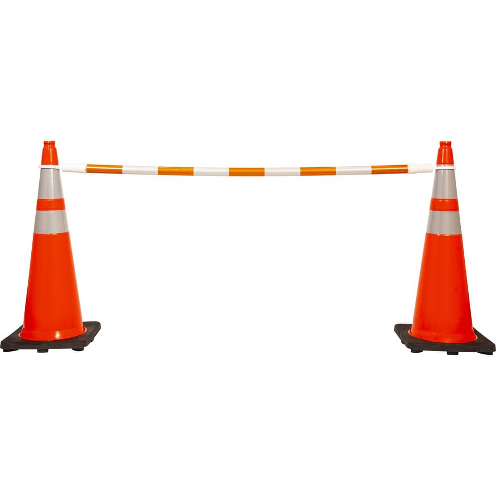 Xpress SAFETY CONEBSAFEOWG1 Telescoping Traffic Cone Bar: Orange, ABS, 2' Long Dia, 6' to 10'