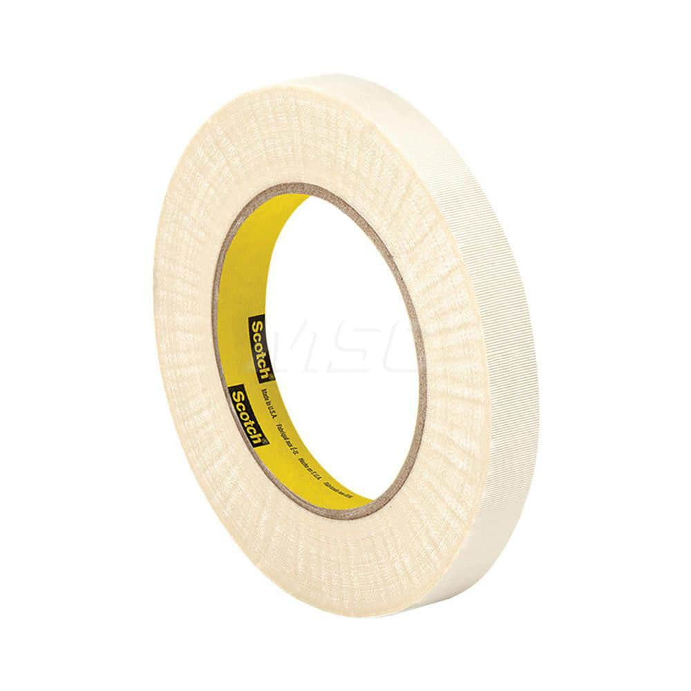 3M Glass Cloth Tape: 1/2" Wide, 60 yd Long, White 888519015353