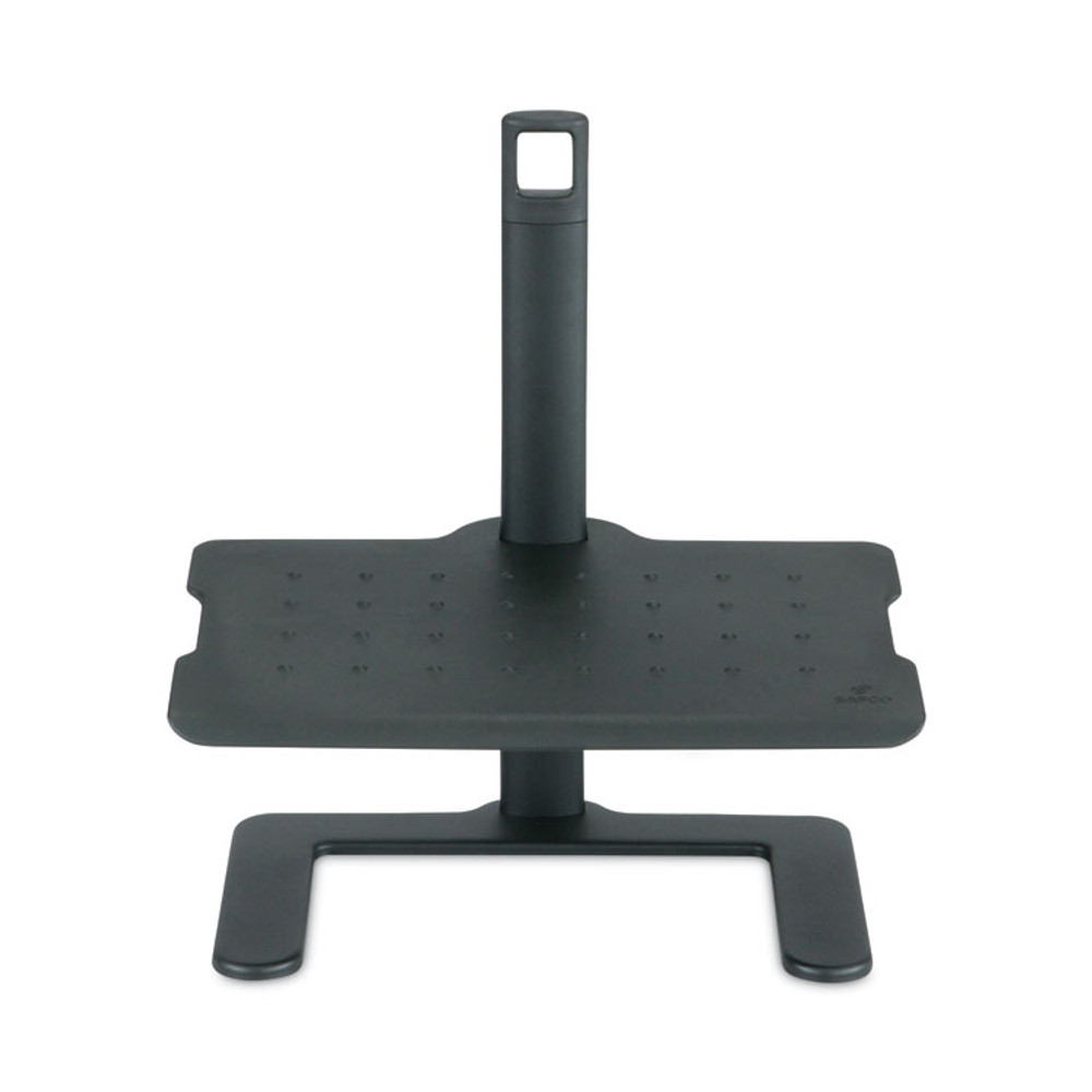 SAFCO PRODUCTS 2129BL Height-Adjustable Footrest, 20.5w x 14.5d x 3.5 to 21.5h, Black