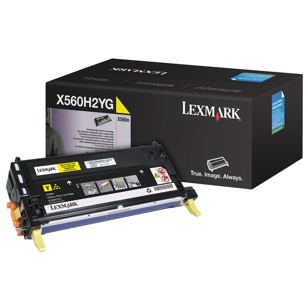 LEXMARK INTERNATIONAL, INC. Lexmark X560H2YG  X560H2YG Yellow High Yield Toner Cartridge