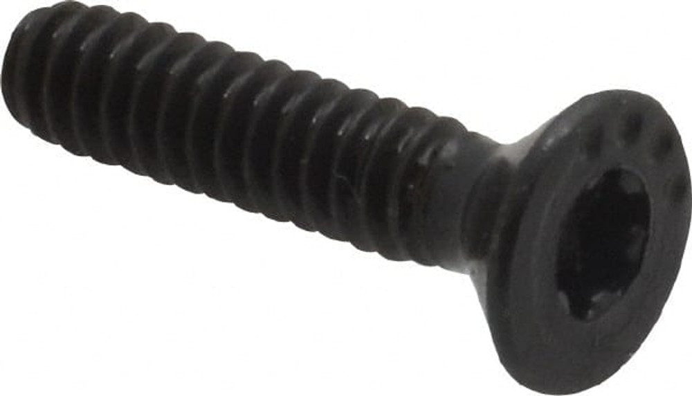 Camcar 34446 Flat Socket Cap Screw: #6-32 x 5/8" Long, Alloy Steel, Black Oxide Finish