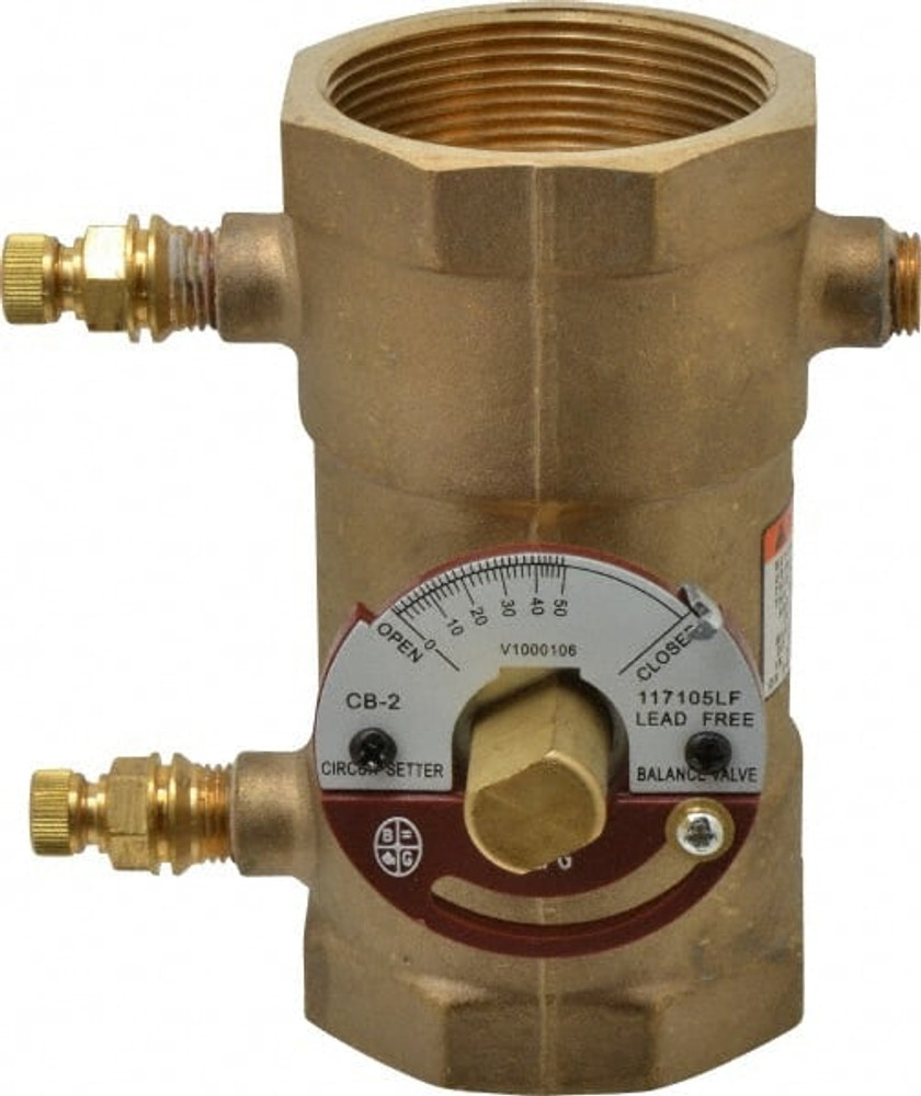 Bell & Gossett 117105LF 2" Pipe, Threaded End Connections, Inline Calibrated Balance Valve