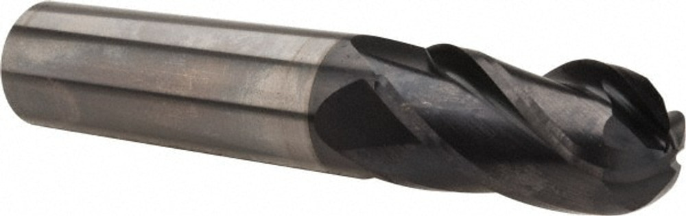 OSG 404-6250-BN11 Ball End Mill: 0.625" Dia, 1.25" LOC, 4 Flute, Solid Carbide