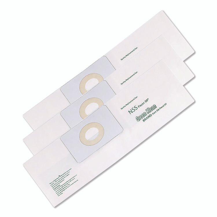 GREEN KLEAN PACER30P Replacement Vacuum Bags, Fits NSS Pacer 30, 3/Pack