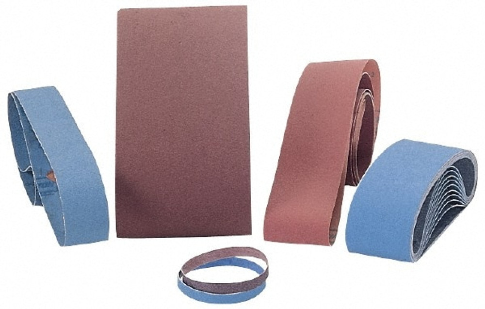 Tru-Maxx 016-75214056 Abrasive Belt: 10" Wide, 70-1/2" Long, 50 Grit, Aluminum Oxide