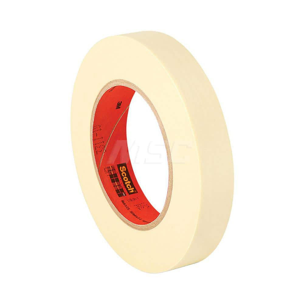 3M Masking Tape: 1" Wide, 60 yd Long, 4.4 mil Thick, Natural 888519160039