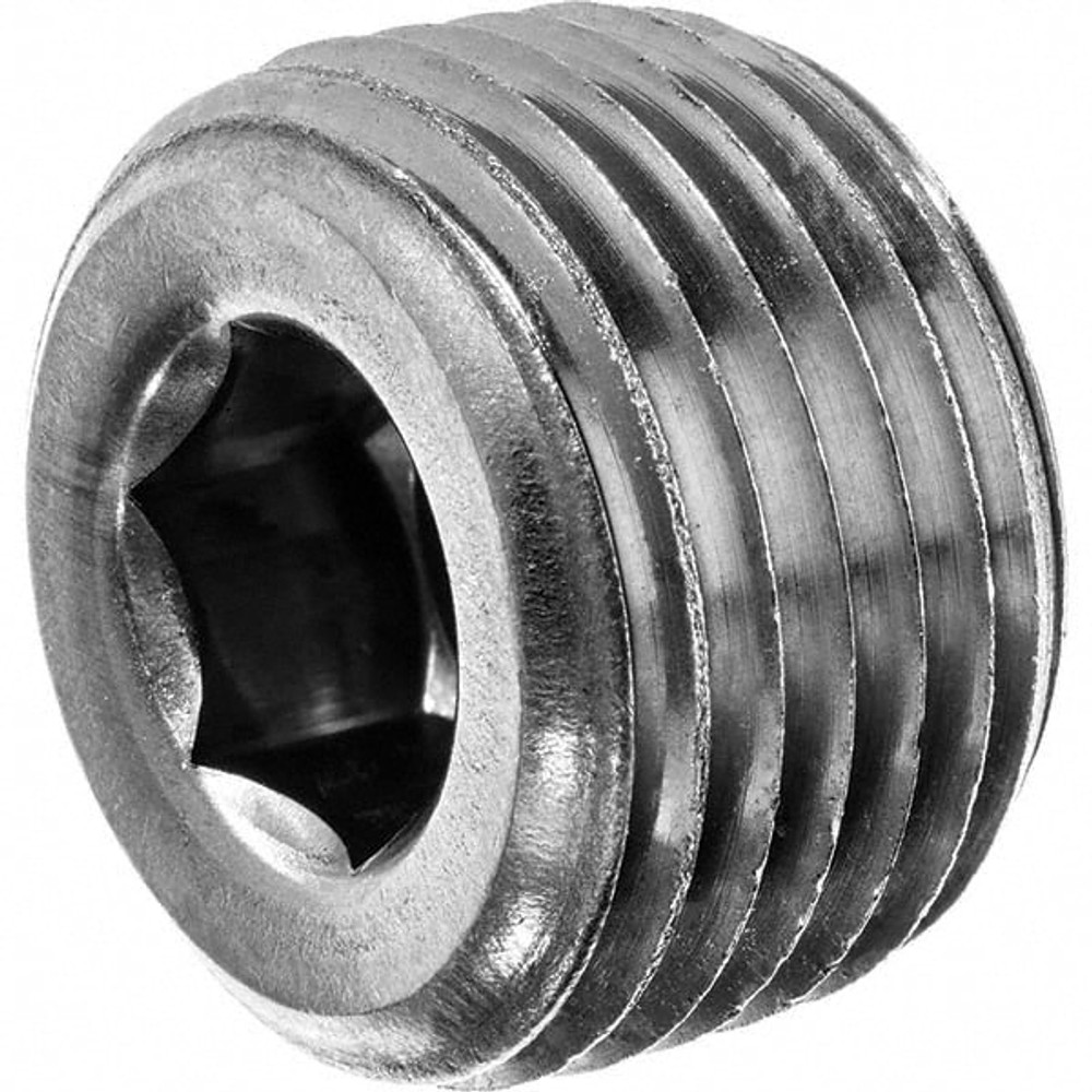 USA Industrials ZUSA-PF-324 Pipe Hex Socket Plug: 3/4" Fitting, 304 Stainless Steel