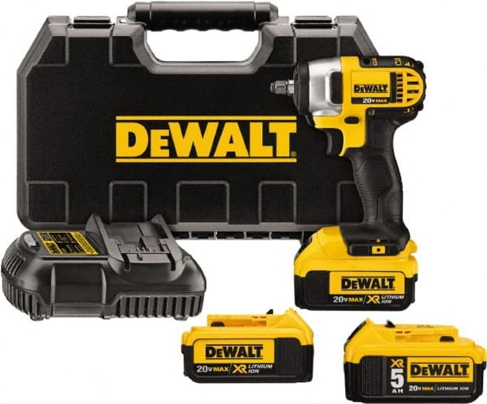 DeWALT 6042416/3321653 Cordless Impact Wrench: 20V, 3/8" Drive, 0 to 2,700 BPM, 2,300 RPM