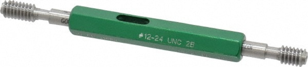 GF Gage W0216242BS Plug Thread Gage: #12-24 Thread, 2B Class, Double End, Go & No Go