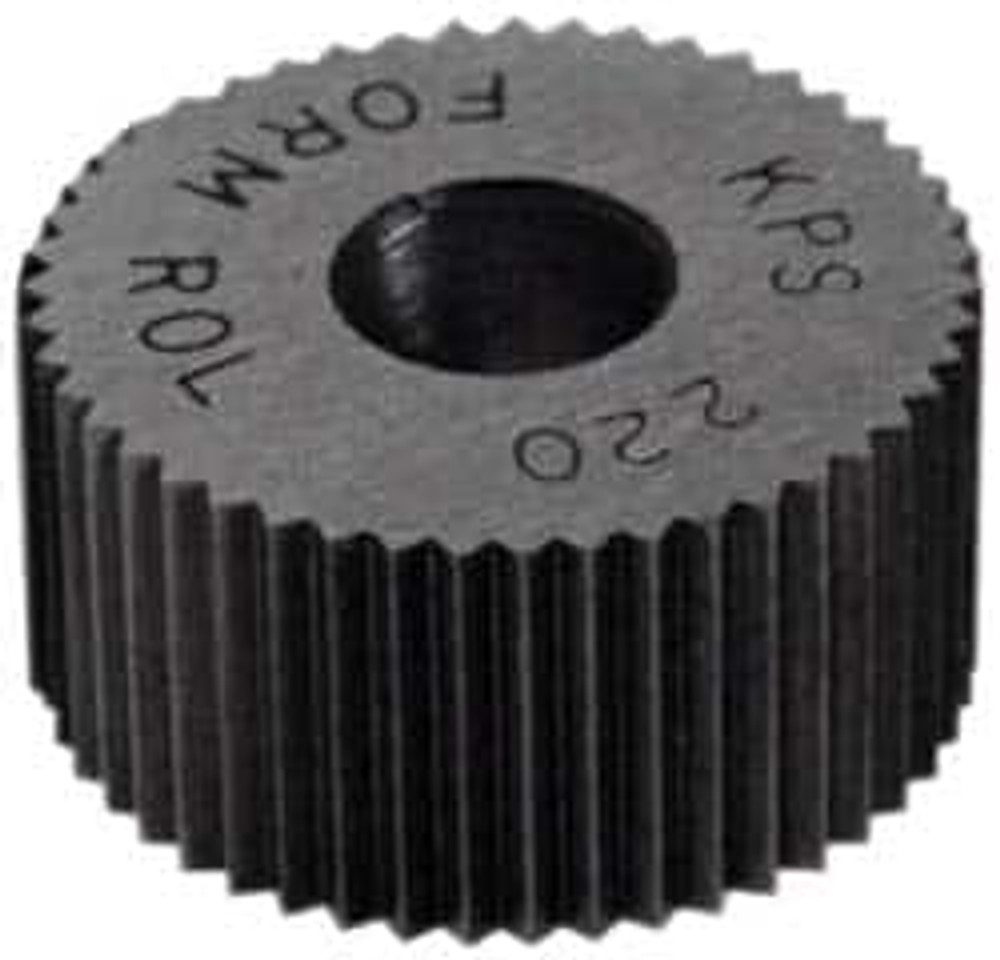 MSC KPS-470 Standard Knurl Wheel: 3/4" Dia, 70 ° Tooth Angle, 70 TPI, Straight, High Speed Steel