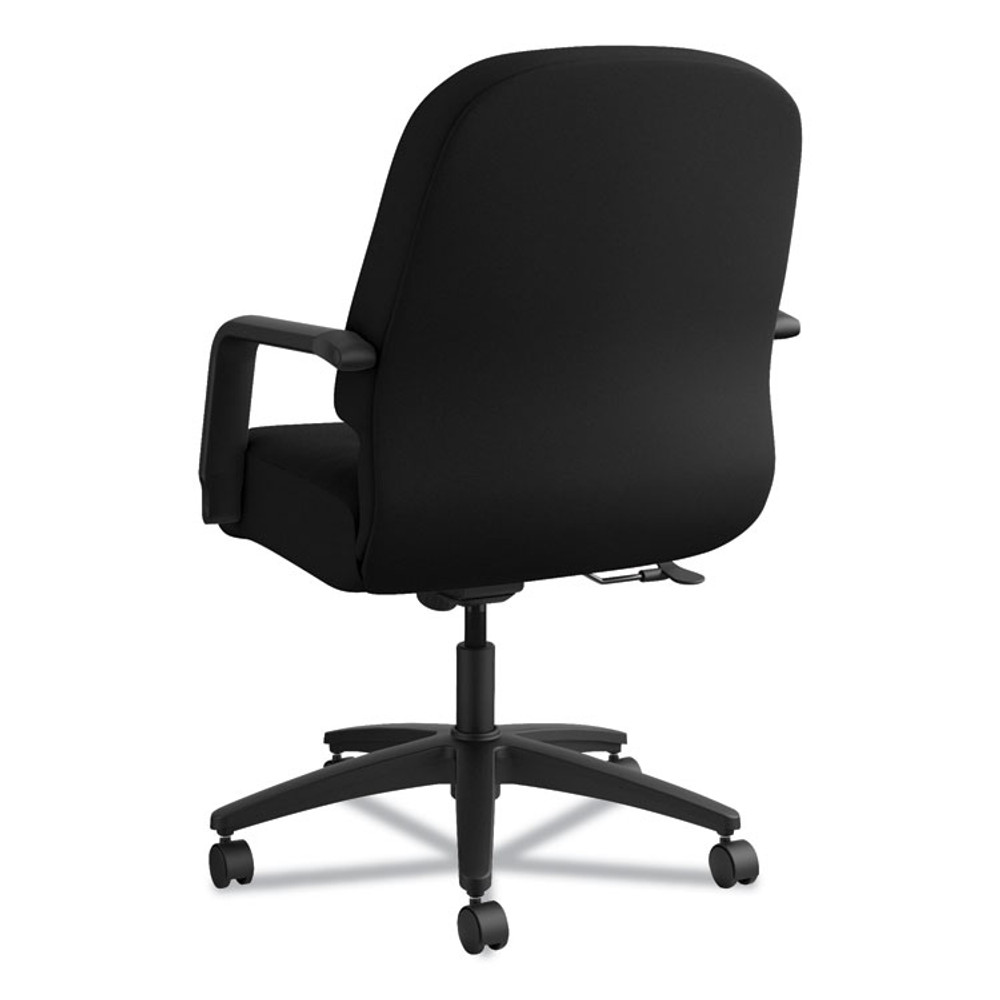 HON COMPANY 2092CU10T Pillow-Soft 2090 Series Managerial Mid-Back Swivel/Tilt Chair, Supports Up to 300 lb, 17" to 21" Seat Height, Black