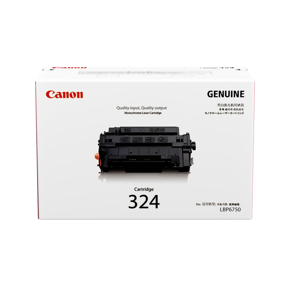 CANON USA, INC. 3481B003AA Canon 324 Black Toner Cartridge, 3481B002