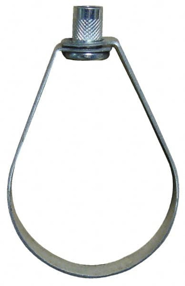 Empire 310G0250 Emlok Swivel Ring Hanger: 2-1/2" Pipe, 1/2" Rod, Carbon Steel, Pre-Galvanized Finish