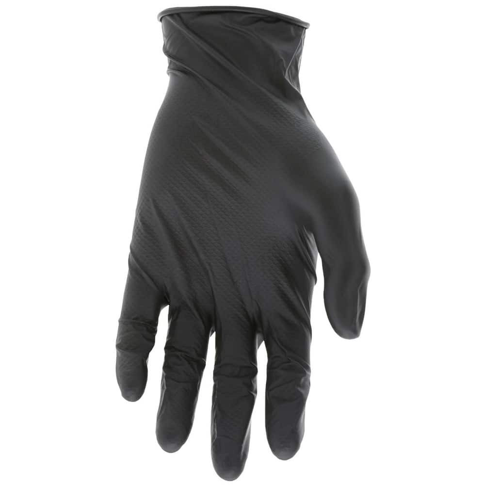 MCR Safety 6016OL Disposable Gloves: Large, 6 mil Thick, Nitrile, Industrial Grade