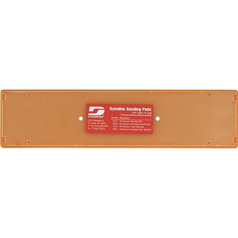 Dynabrade 57513 11 x 2-3/4" Rectangular Hook Face Backing Pad