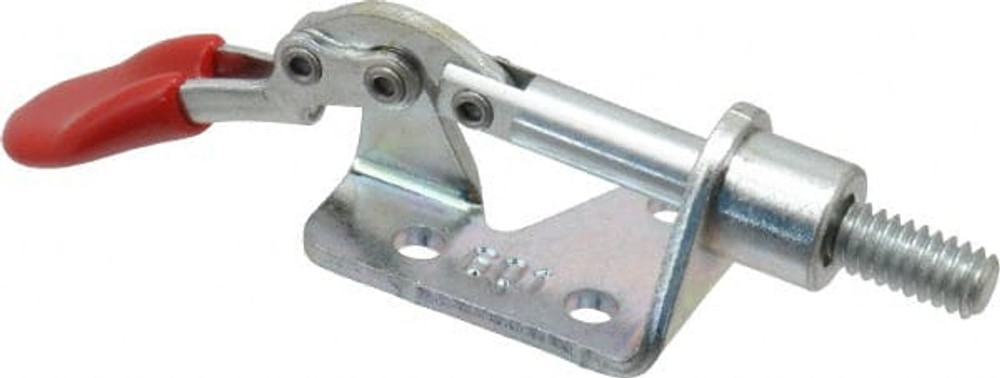 De-Sta-Co 601-O Standard Straight Line Action Clamp: 100 lb Load Capacity, 0.63" Plunger Travel, Flanged Base, Carbon Steel