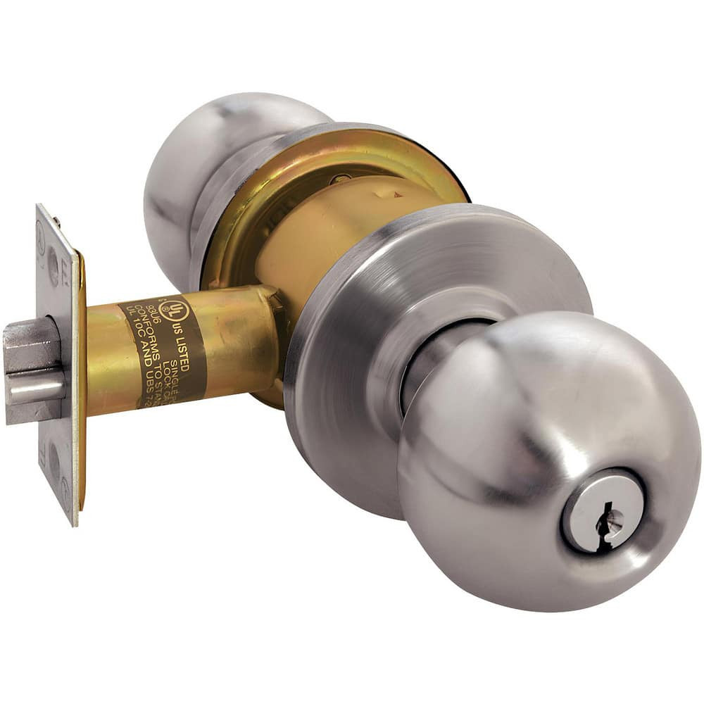 Arrow Lock RK11-BD-32D Knob Locksets; Type: Entrance ; Key Type: Keyed Different ; Material: Metal ; Finish/Coating: Satin Stainless Steel ; Compatible Door Thickness: 1-3/8" to 1-3/4" ; Backset: 2.375
