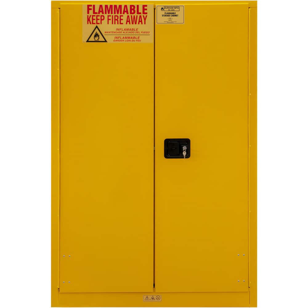 Durham 1090M-50 Safety Cabinets; Door Type: Manual Closing ; Mount Type: Benchtop ; Hazardous Chemical Type: Non-Combustible ; Cabinet Style: Standard; Double Wall ; Adjustable Shelves: Yes ; Shelf Depth (Fractional Inch): 29-3/16