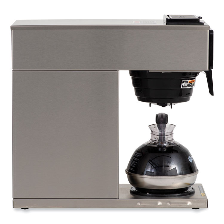 BUNN-O-MATIC 133000001 VP17-1 12-Cup Commercial Pourover Coffee Brewer, Stainless Steel/Black