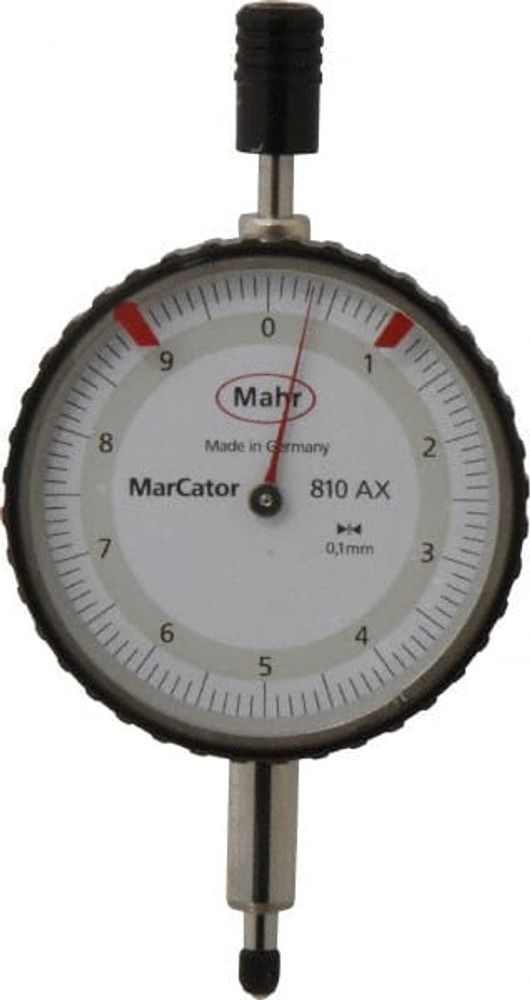 Mahr 4331000 10mm Range, 0-10 Dial Reading, 0.1mm Graduation Dial Drop Indicator