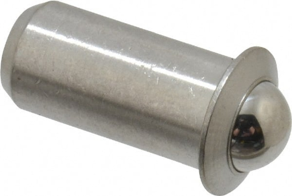 Vlier SPFB58 Stainless Steel Press Fit Ball Plunger: 0.375" Dia, 0.0786" Long