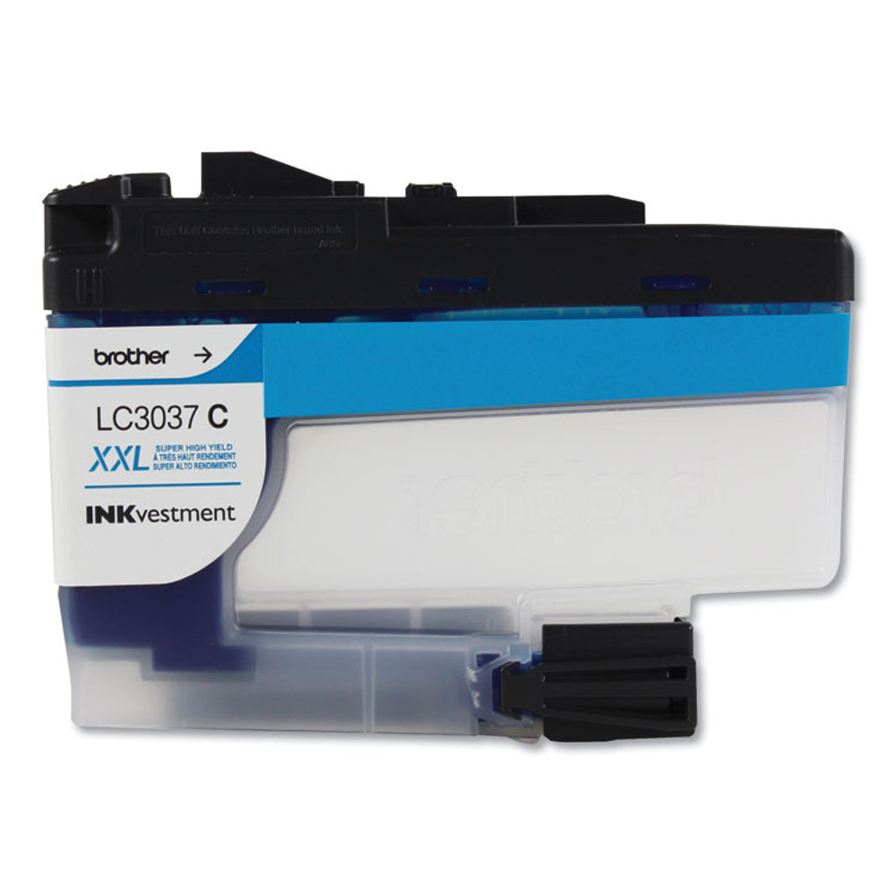 BROTHER INTL. CORP. LC3037C LC3037C INKvestment Super High-Yield Ink, 1,500 Page-Yield, Cyan