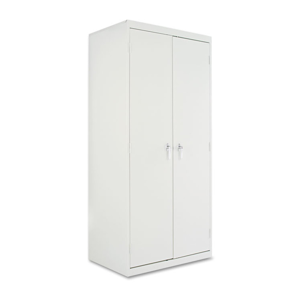 ALERA CM7824LG Assembled 78" High Heavy-Duty Welded Storage Cabinet, Four Adjustable Shelves, 36w x 24d, Light Gray