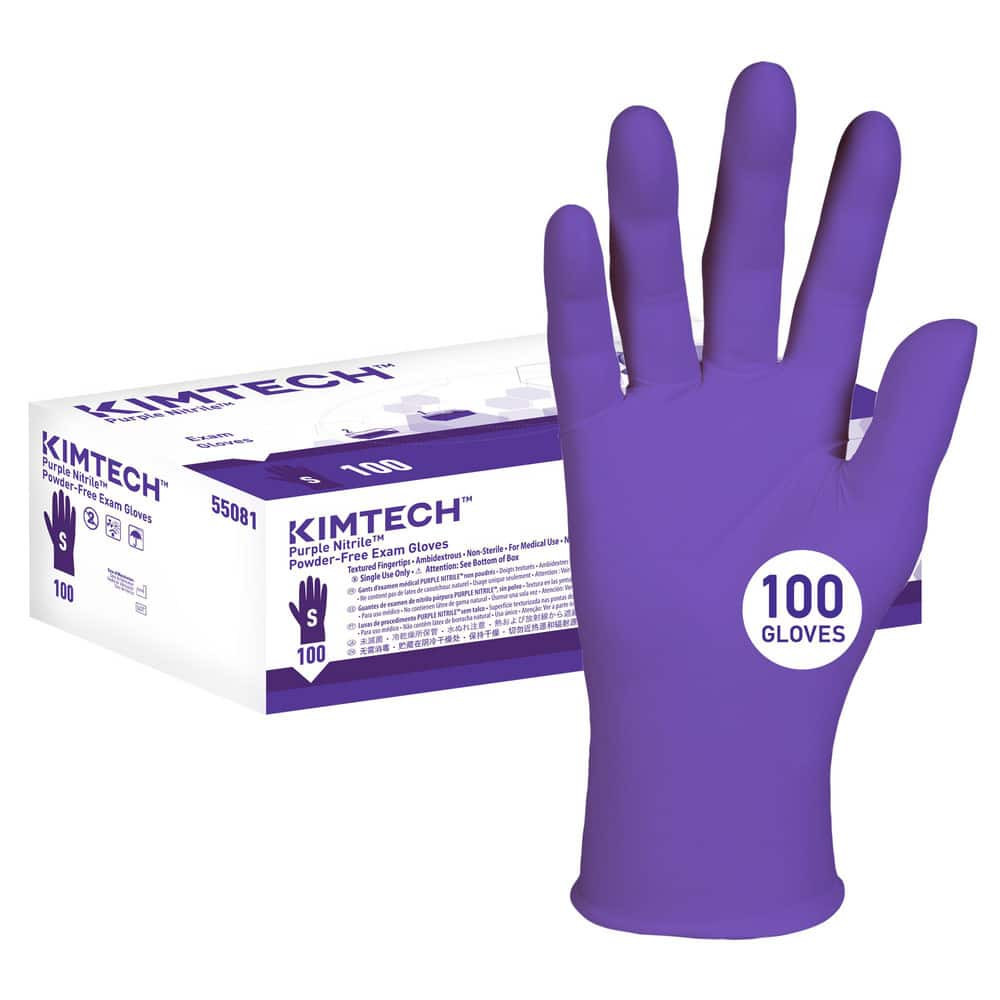 Kimtech 55081 Disposable Gloves: Small, 6 mil Thick, Nitrile, Medical Grade