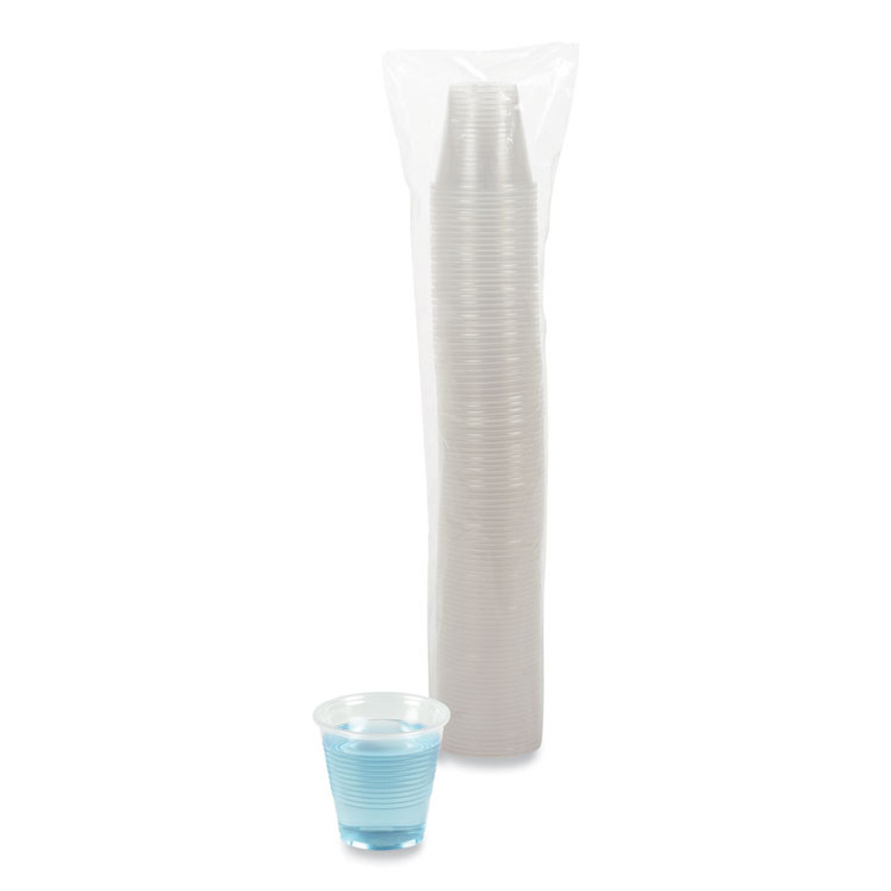 BOARDWALK TRANSCUP5PK Translucent Plastic Cold Cups, 5 oz, Polypropylene, 100/Pack