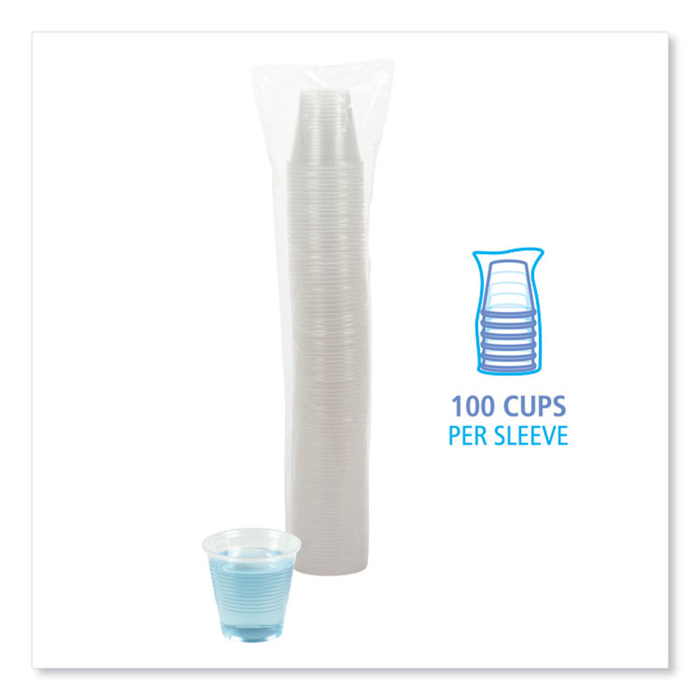 BOARDWALK TRANSCUP5PK Translucent Plastic Cold Cups, 5 oz, Polypropylene, 100/Pack