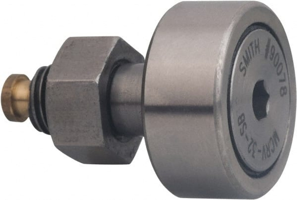 Accurate Bushing MCRV-85-SB 85mm Roller Diam x 35mm Width, 30mm Stud Diam x 63mm Length, Sealed Stud Cam Follower with Hex