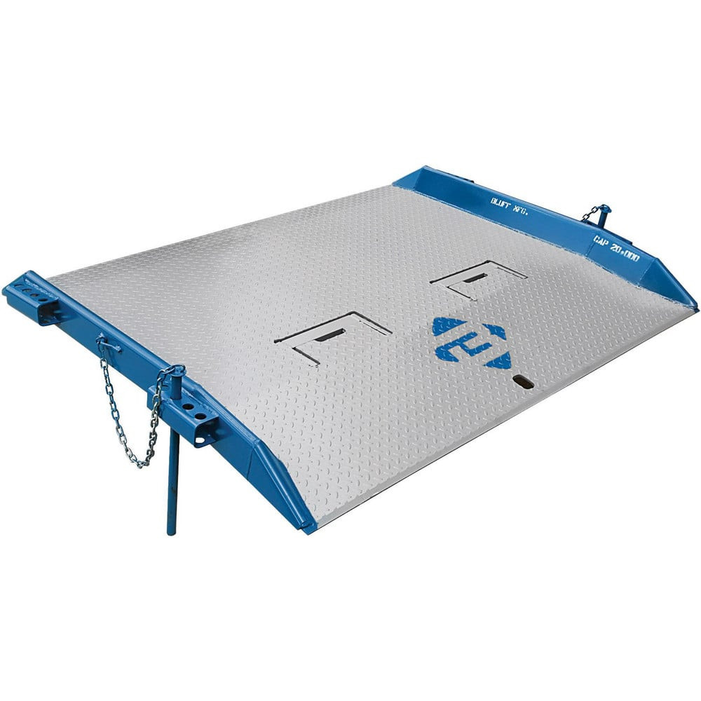 Bluff Manufacturing 20T7260 Dock Plates & Boards; Load Capacity: 20000 ; Material: Steel ; Overall Length: 60.00 ; Overall Width: 72 ; Side Rail Height: 4in ; Tread Plate Thickness: 0.3125in