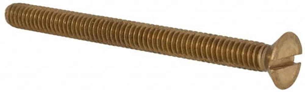 Value Collection 3RSMSF94C300 Machine Screw: 1/4-20 x 3", Flat Head, Slotted