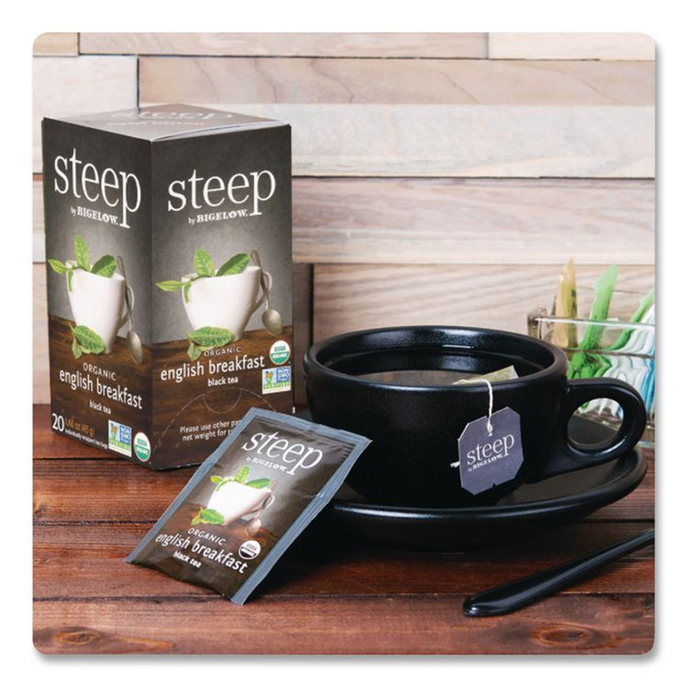 KEURIG DR PEPPER Bigelow® 17701 steep Tea, English Breakfast, 1.6 oz Tea Bag, 20/Box