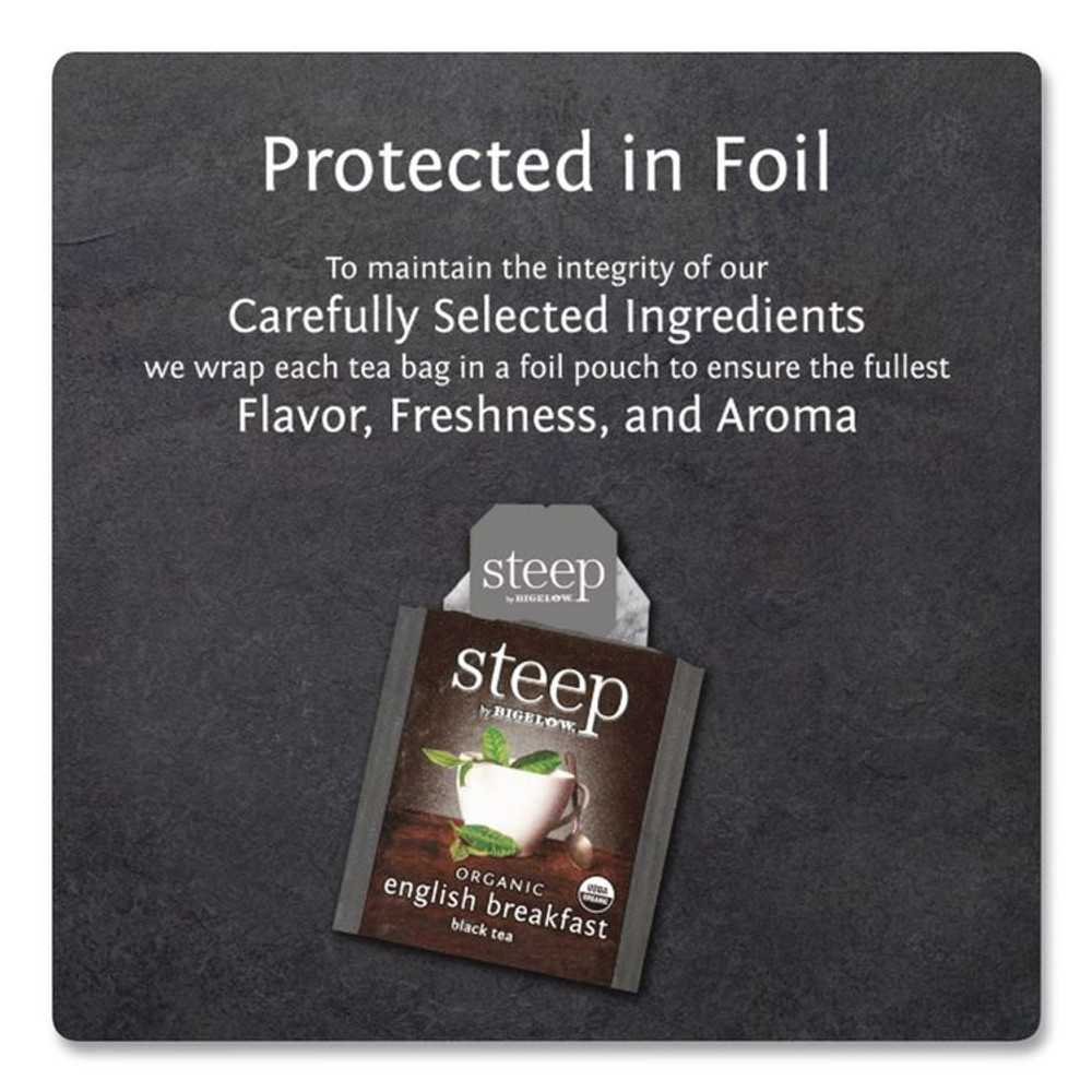 KEURIG DR PEPPER Bigelow® 17701 steep Tea, English Breakfast, 1.6 oz Tea Bag, 20/Box