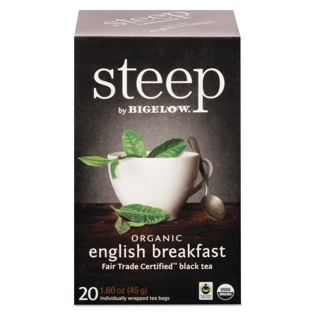 KEURIG DR PEPPER Bigelow® 17701 steep Tea, English Breakfast, 1.6 oz Tea Bag, 20/Box