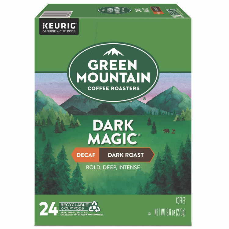 KEURIG DR PEPPER Green Mountain Coffee® 4067 Dark Magic Decaf Extra Bold Coffee K-Cups, 24/Box