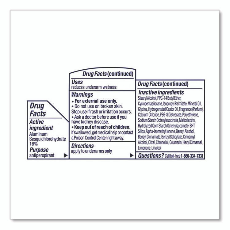 UNILEVER Degree® CB564300 Women Invisible Solid Anti-Perspirant/Deodorant, Shower Clean Scent, 0.5 oz Stick, 36/Carton