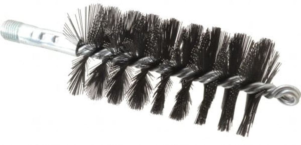 Schaefer Brush 43222 Double Stem/Single Spiral Flue Brush: 2-1/4" Dia, 7-1/2" OAL