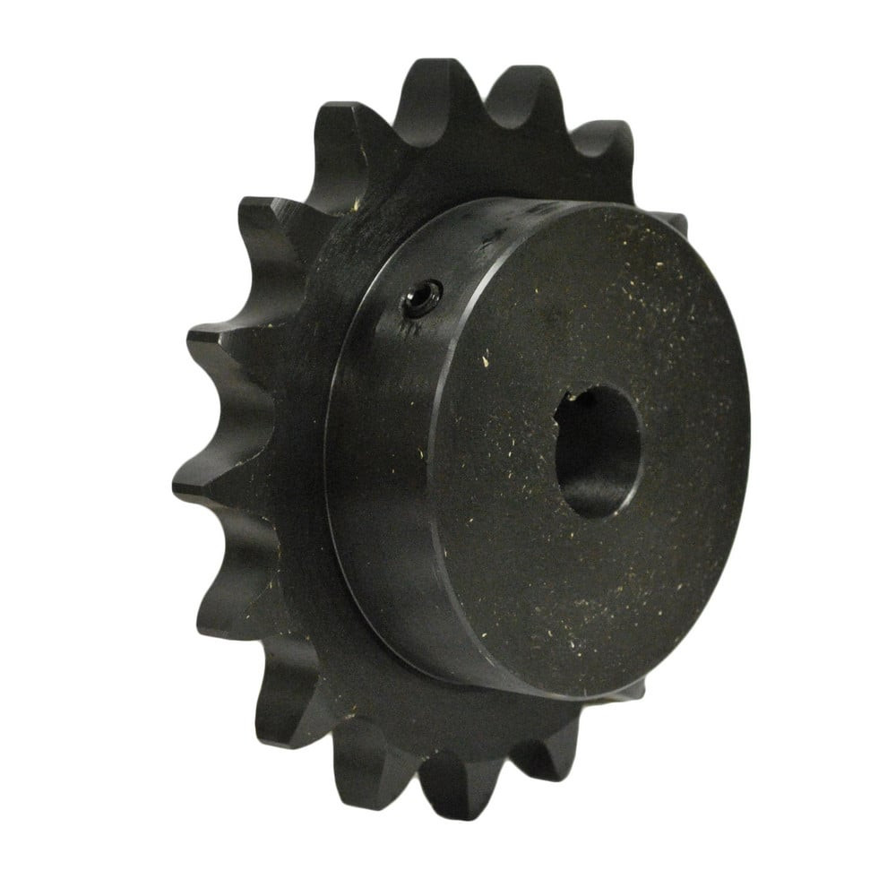 U.S. Tsubaki 60B14F-1H Finished Bore Sprocket: 14 Teeth, 3/4" Pitch, 1-1/2" Bore Dia, 2.563" Hub Dia