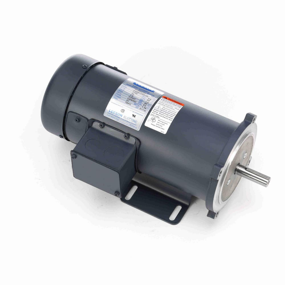 Leeson 098032.00 DC Motor: TEFC Enclosure, 3/4 hp, 1,750 Nameplate RPM