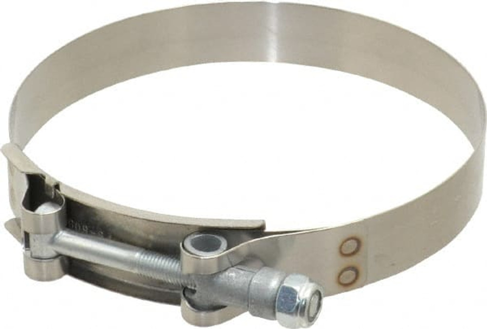 Campbell Fittings 30050-0450-051 T-Bolt Band Clamp: 4.27 to 4.56" Hose, 3/4" Wide, Stainless Steel