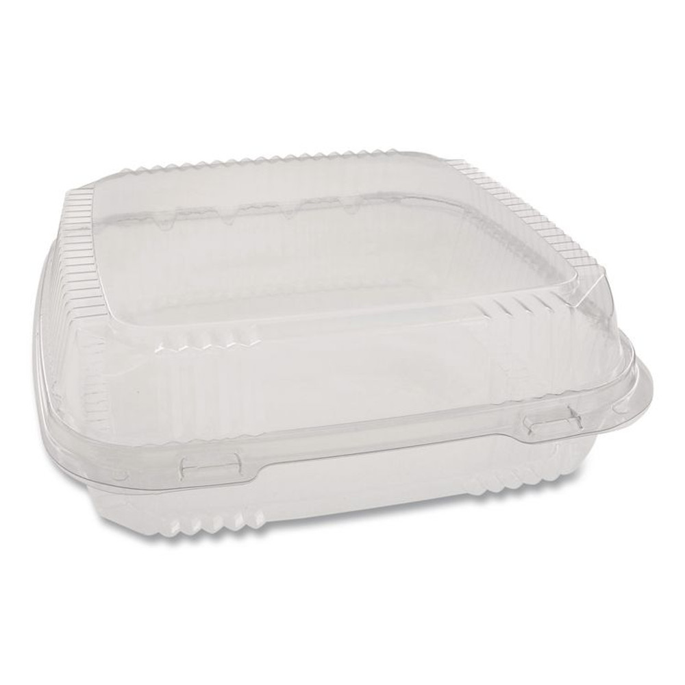 PACTIV EVERGREEN CORPORATION YCI81110 ClearView SmartLock Hinged Lid Container, 9.22 x 8.88 x 2.91, Clear, Plastic, 200/Carton