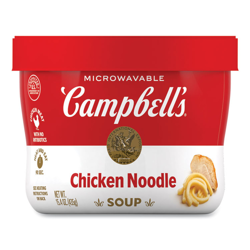 CAMPBELL'S 35100010 Chicken Noodle, 15.4 oz Bowl, 8/Carton