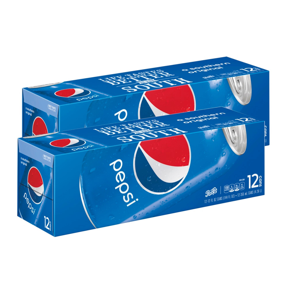 When you are thirsty, reach for an ice-cold bottle of this delicious soda. The bold, robust cola refreshes you while catering to your cravings.  Indulge your taste buds with the bold, robust cola flavor.  Refreshing beverage to quench your thirst.  Case of 24 cans (12 cans per pack, case of 2 packs).