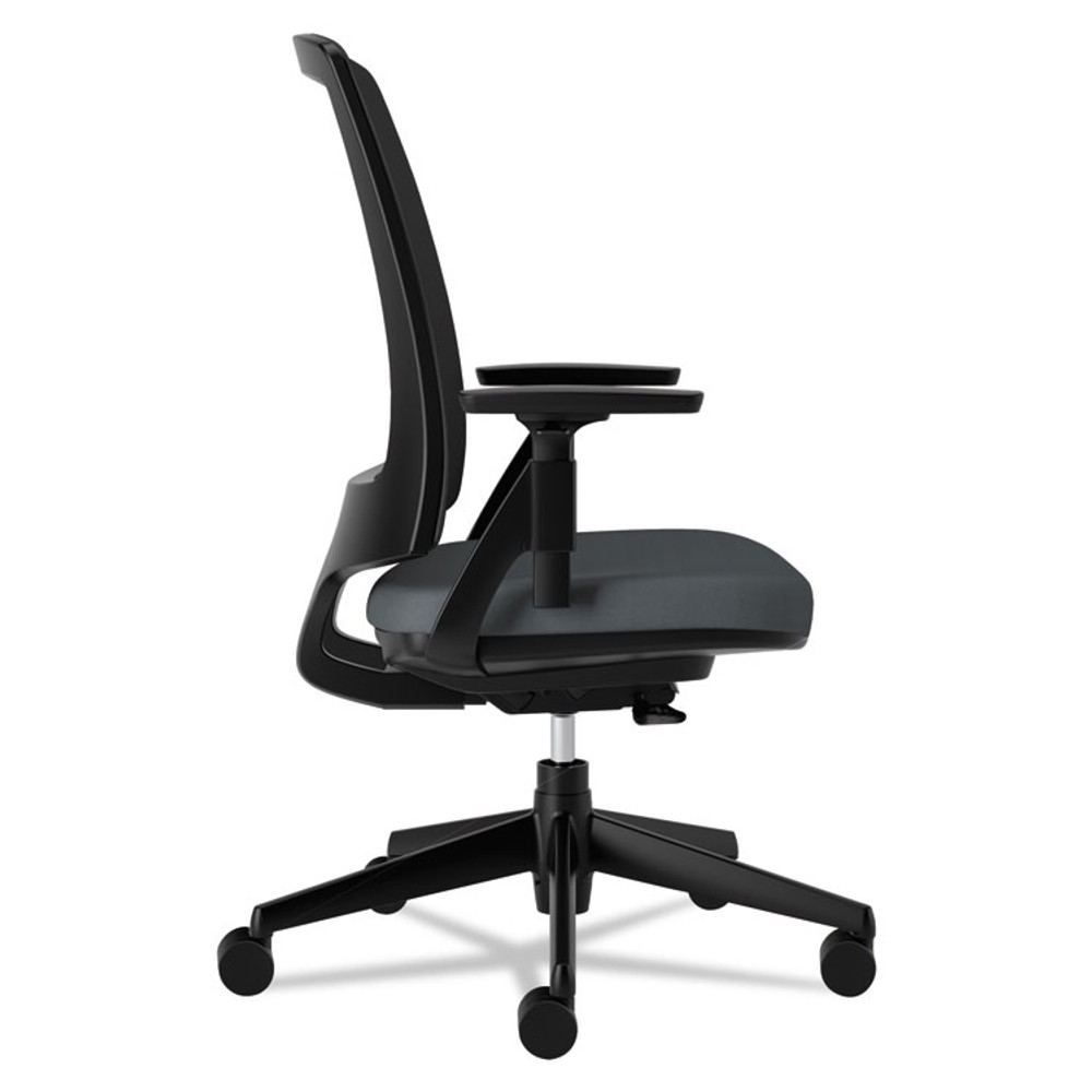 HON COMPANY 2281VA19T Lota Series Mesh Mid-Back Work Chair, Supports Up to 250 lb, 17.13" to 21.13" Seat Height, Charcoal Seat/Back, Black Base