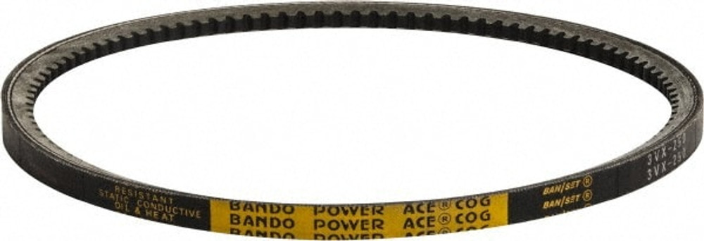 Bando 3VX450 V-Belt: Section 3VX, 45" Outside Length, 3/8" Belt Width